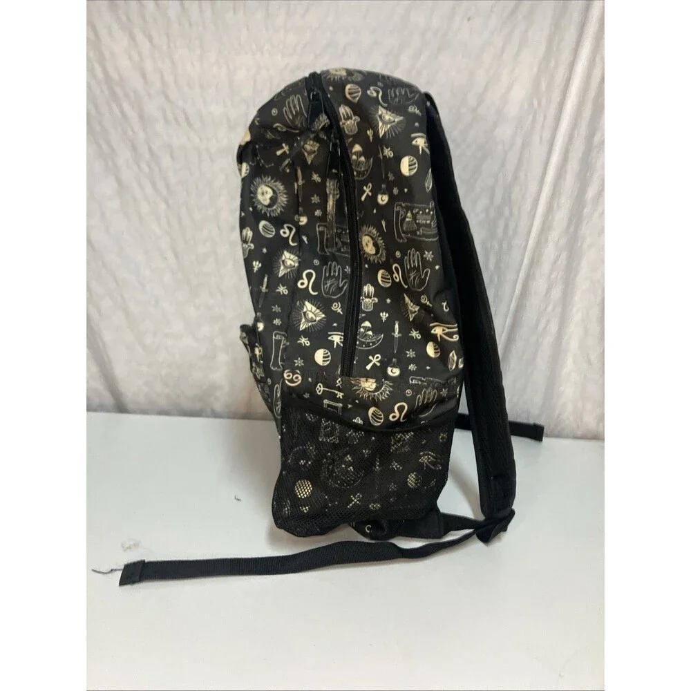 Mushrooms Moons & Crystals Backpack 12”x6”x17”